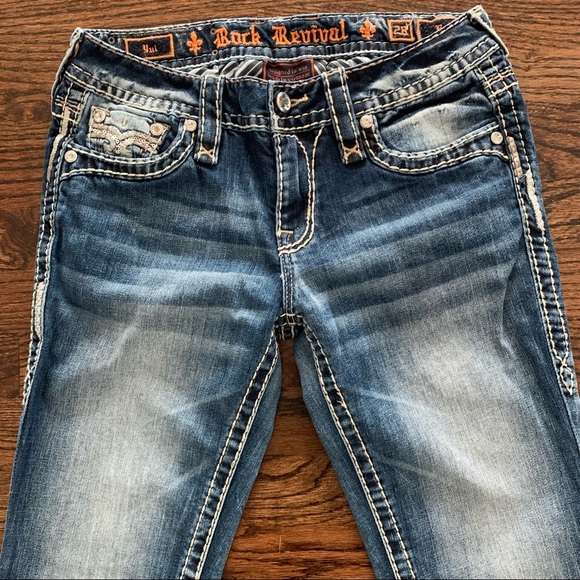 NWOT Rock Revival Yui Boot Stretch Jeans Size 28 - Picture 7 of 9